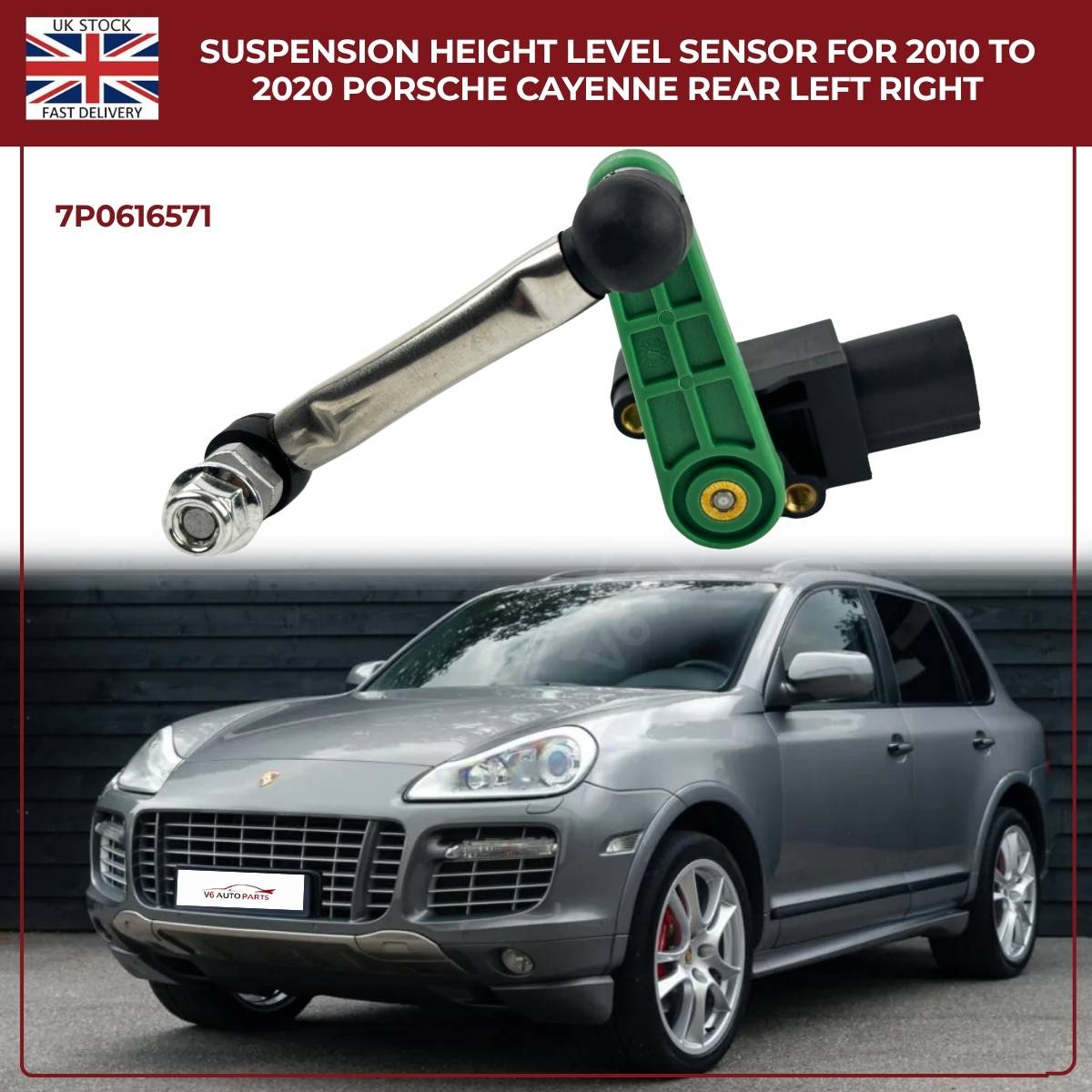 Suspension Height Level Sensor – Rear Left/Right | Porsche Cayenne (2010–2020)