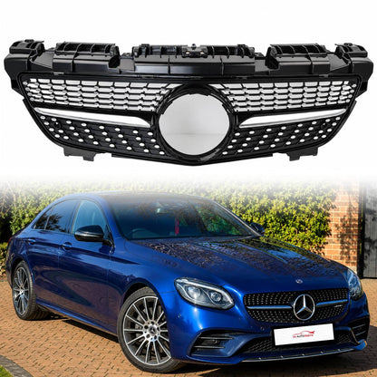 For Mercedes-Benz SLK R172 Front Bumper Grille – AMG Diamond Style Black (2011–2016, SLK200/SLK55 AMG Pre-Facelift)