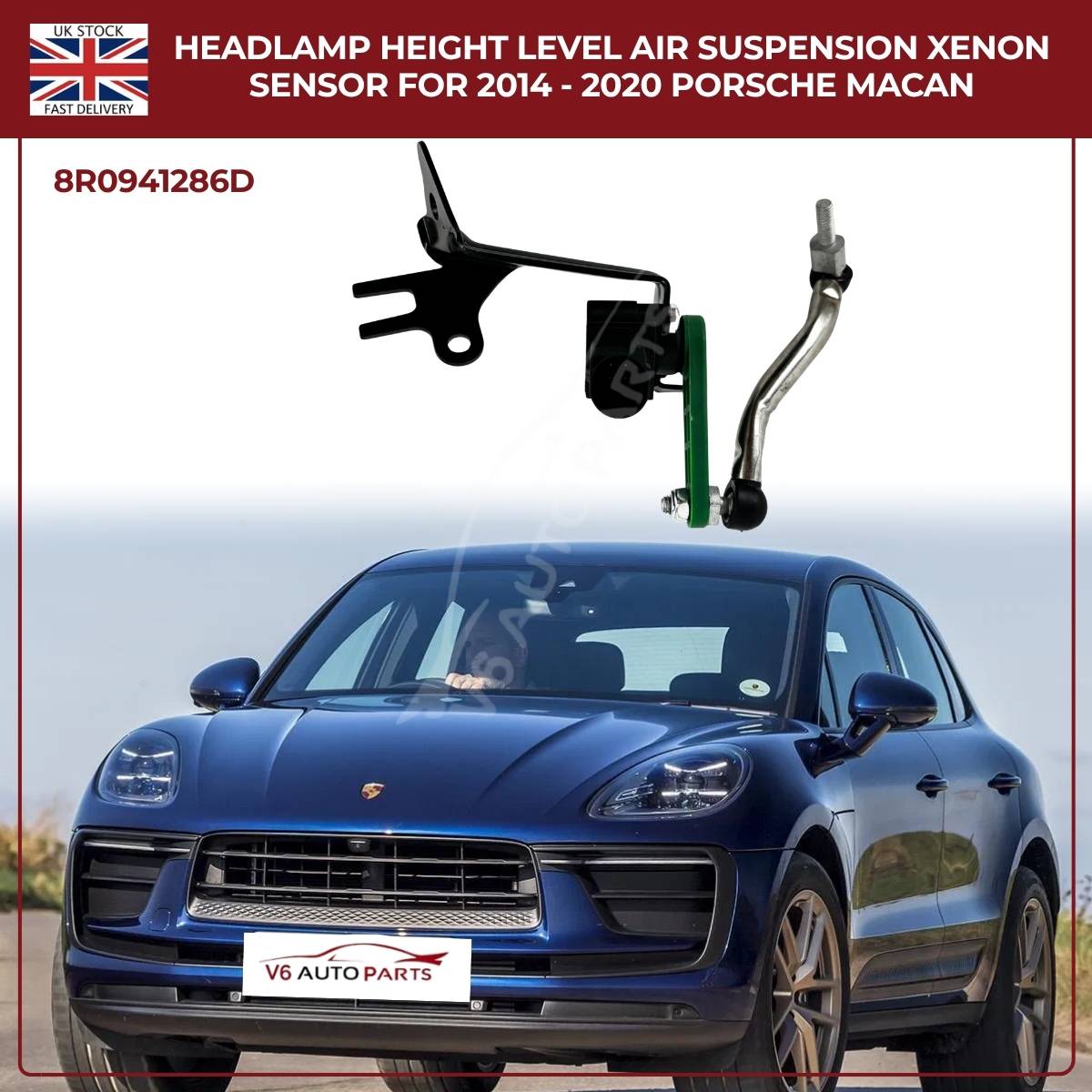 Front Right Suspension Height Level Sensor for Audi Q5 8R 8RB (2008–2017) SUV – OEM Replacement