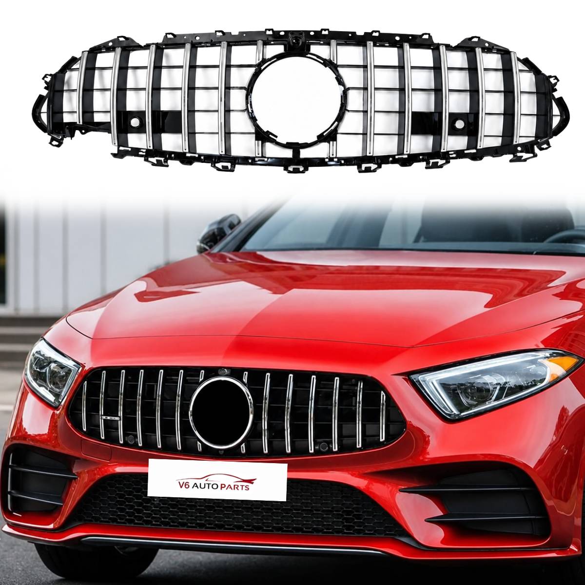 Frontstoßstangengrill für 2018–2020 Mercedes Benz CLS-Klasse W257 CLS53 Panamericana GT 