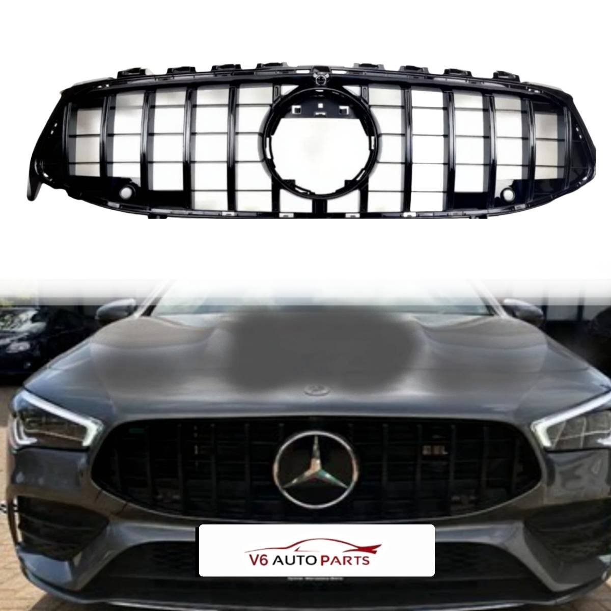 Mercedes‑Benz CLA‑Class (W118/X118) GT‑Style Front Radiator Grille – Fits CLA A35 AMG 2019–2023