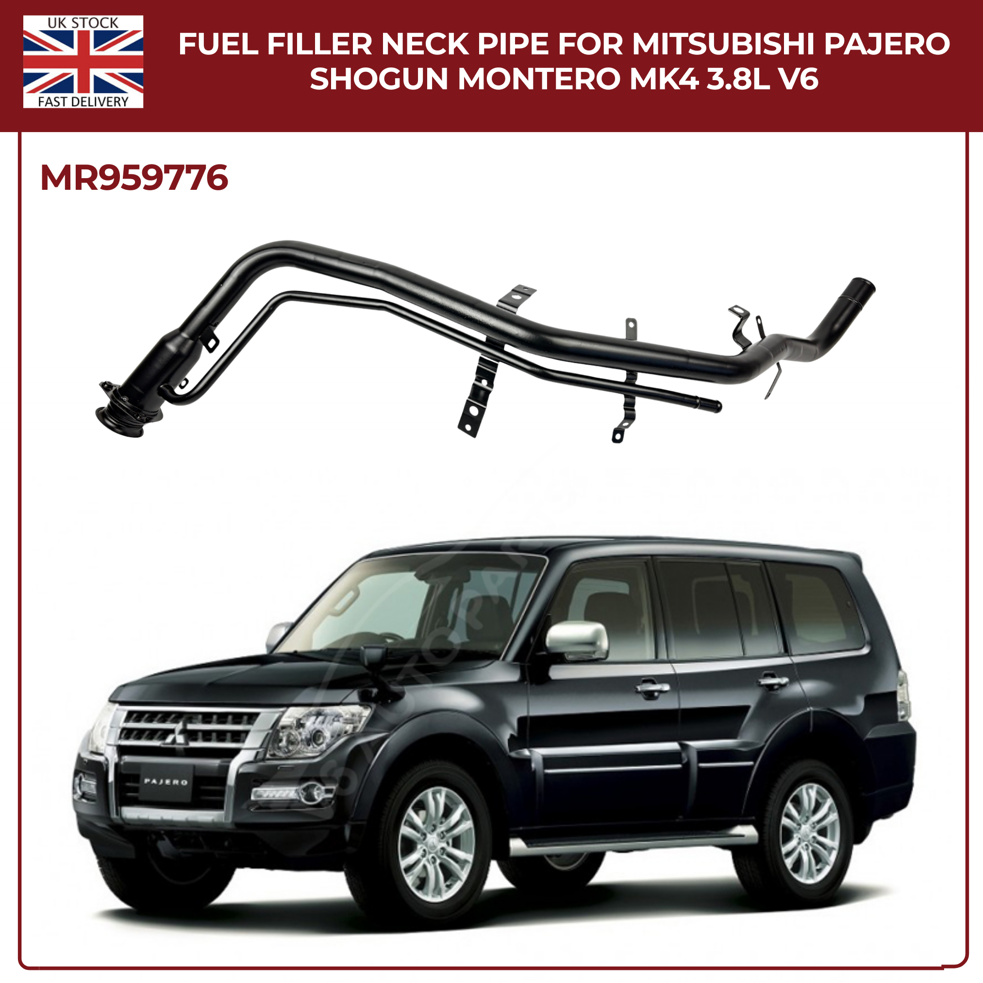 Fuel Filler Neck Pipe For MITSUBISHI PAJERO SHOGUN MONTERO MK4 3.8L V6