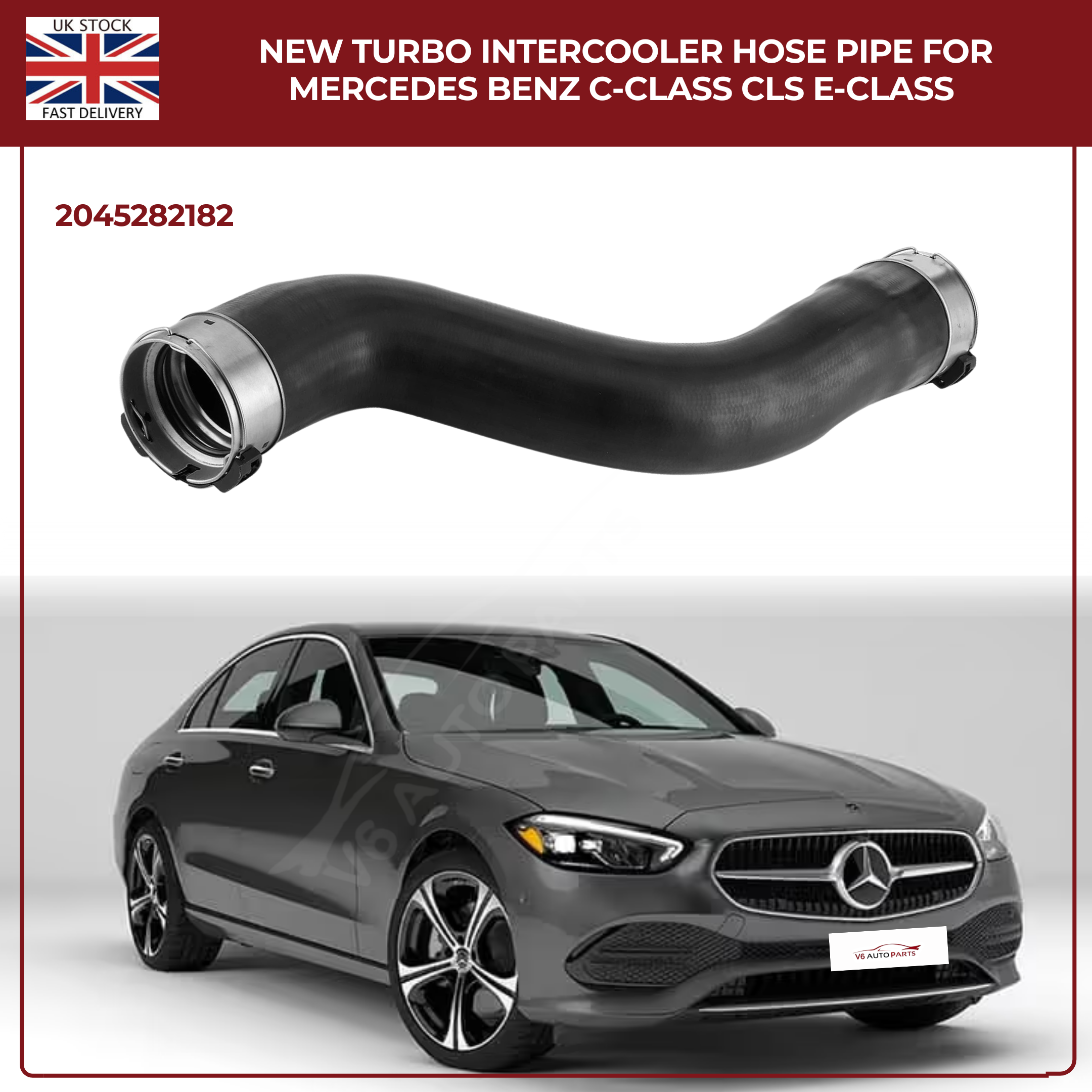 NEW TURBO INTERCOOLER HOSE PIPE FOR MERCEDES BENZ C-CLASS CLS E-CLASS