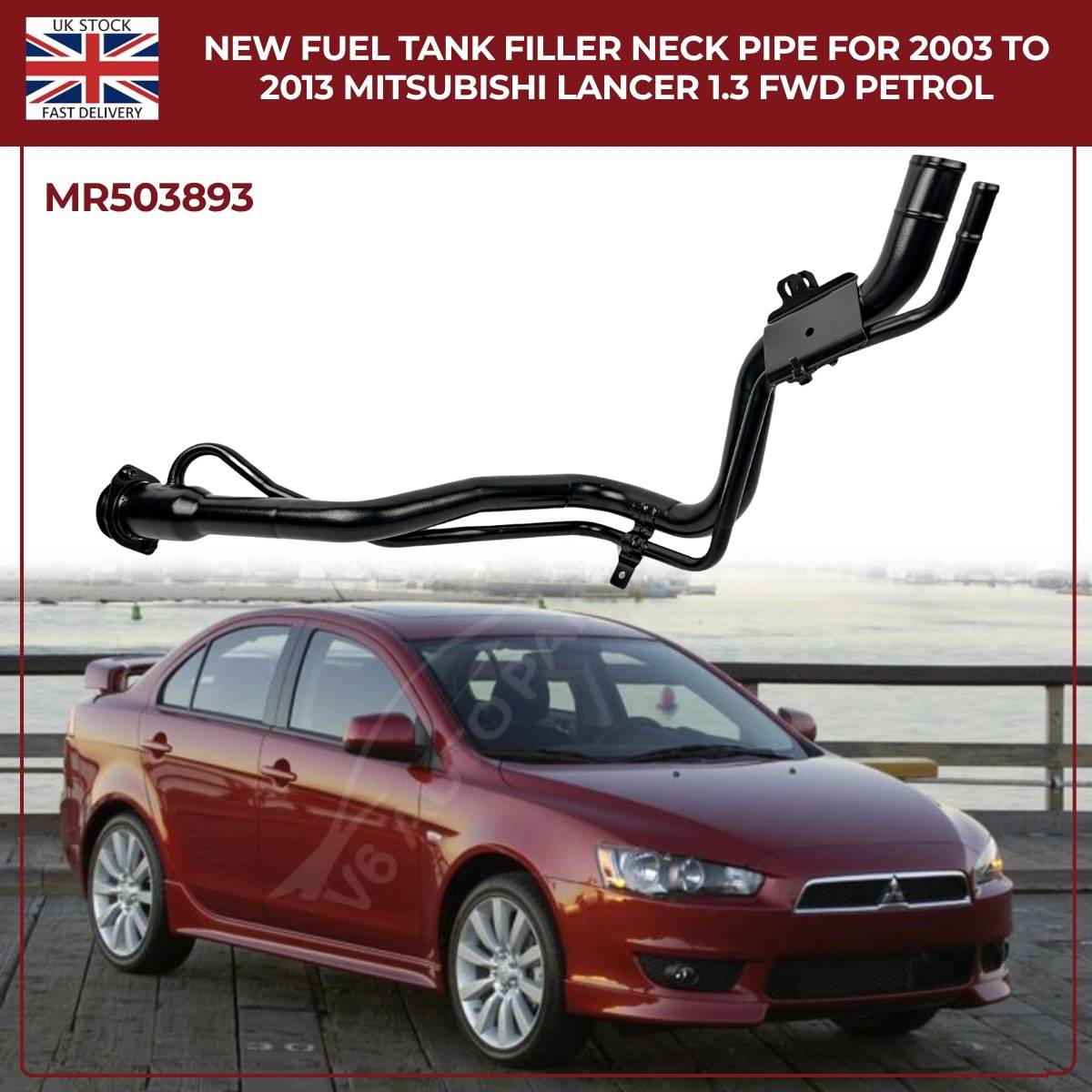 New Fuel Tank Filler Neck Pipe For 2003 To 2013 Mitsubishi Lancer 1.3 FWD Petrol