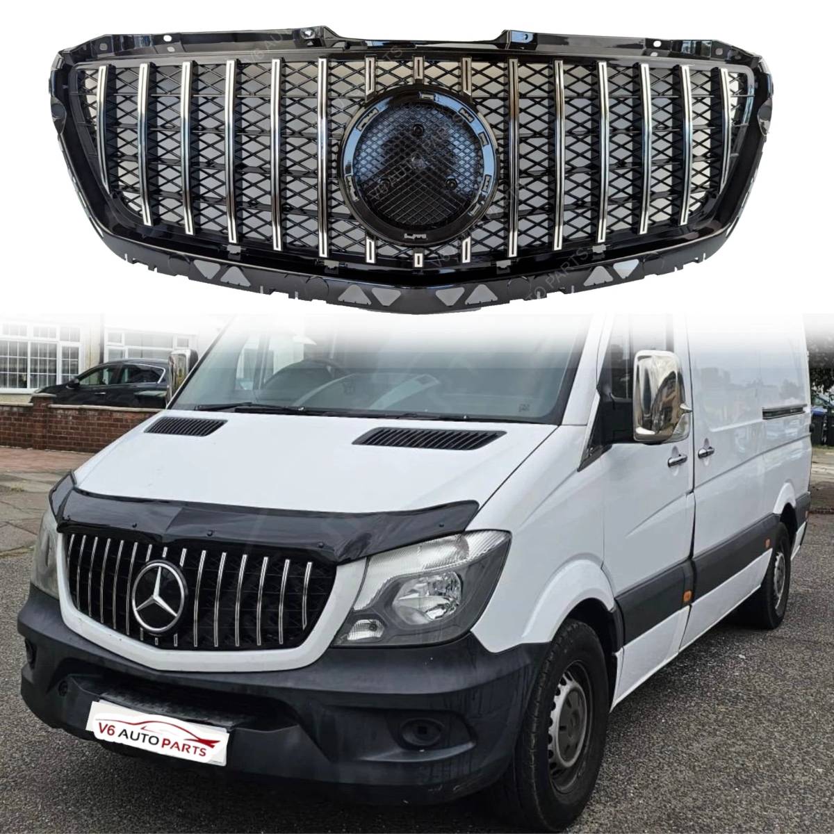 For Mercedes-Benz Sprinter W906 Front Radiator Grille 309 CDI GT Panamericana – 2013-2017 Facelift