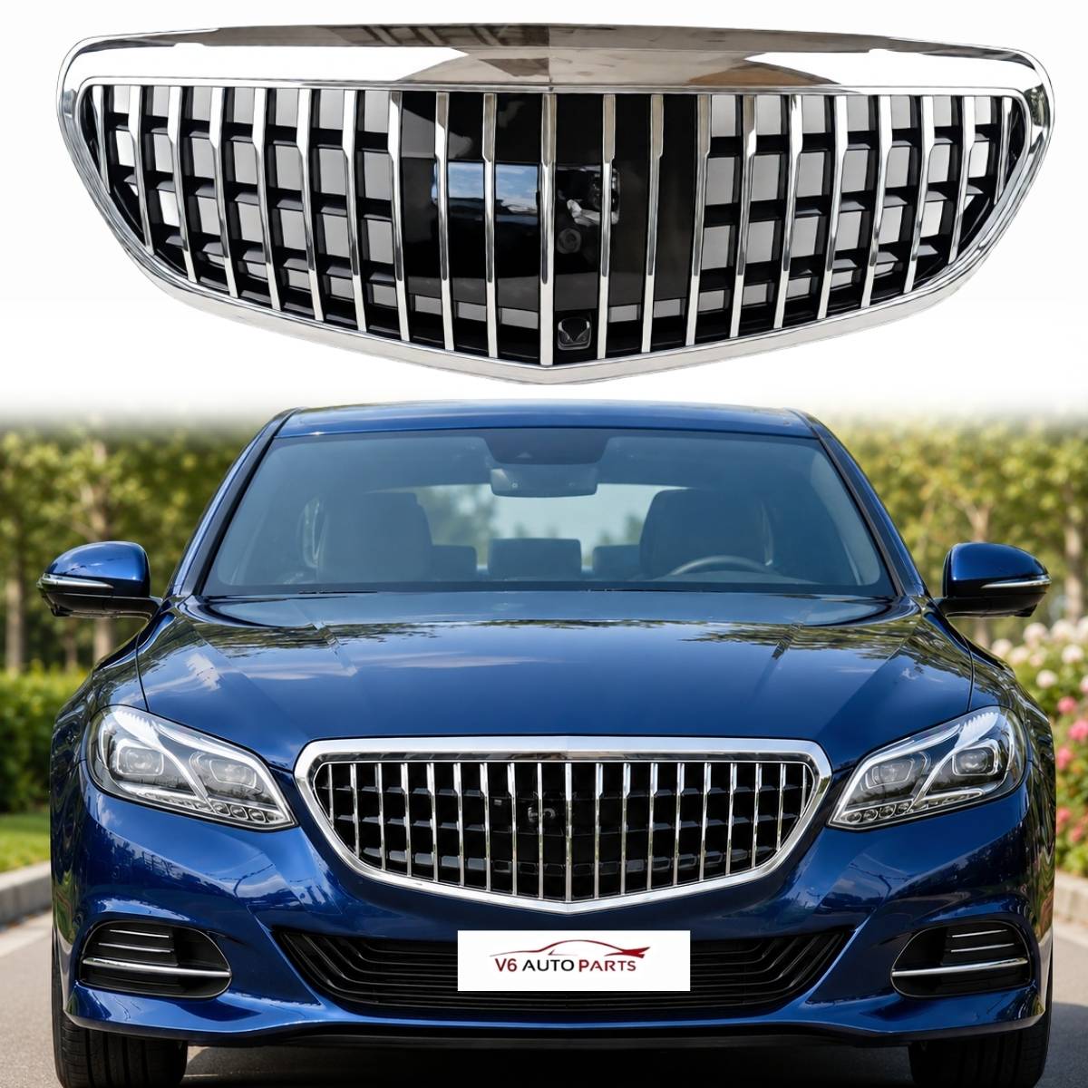 Frontstoßstangengrill für 2013–2016 Mercedes Benz E-Klasse W212 400 Maybach Facelift