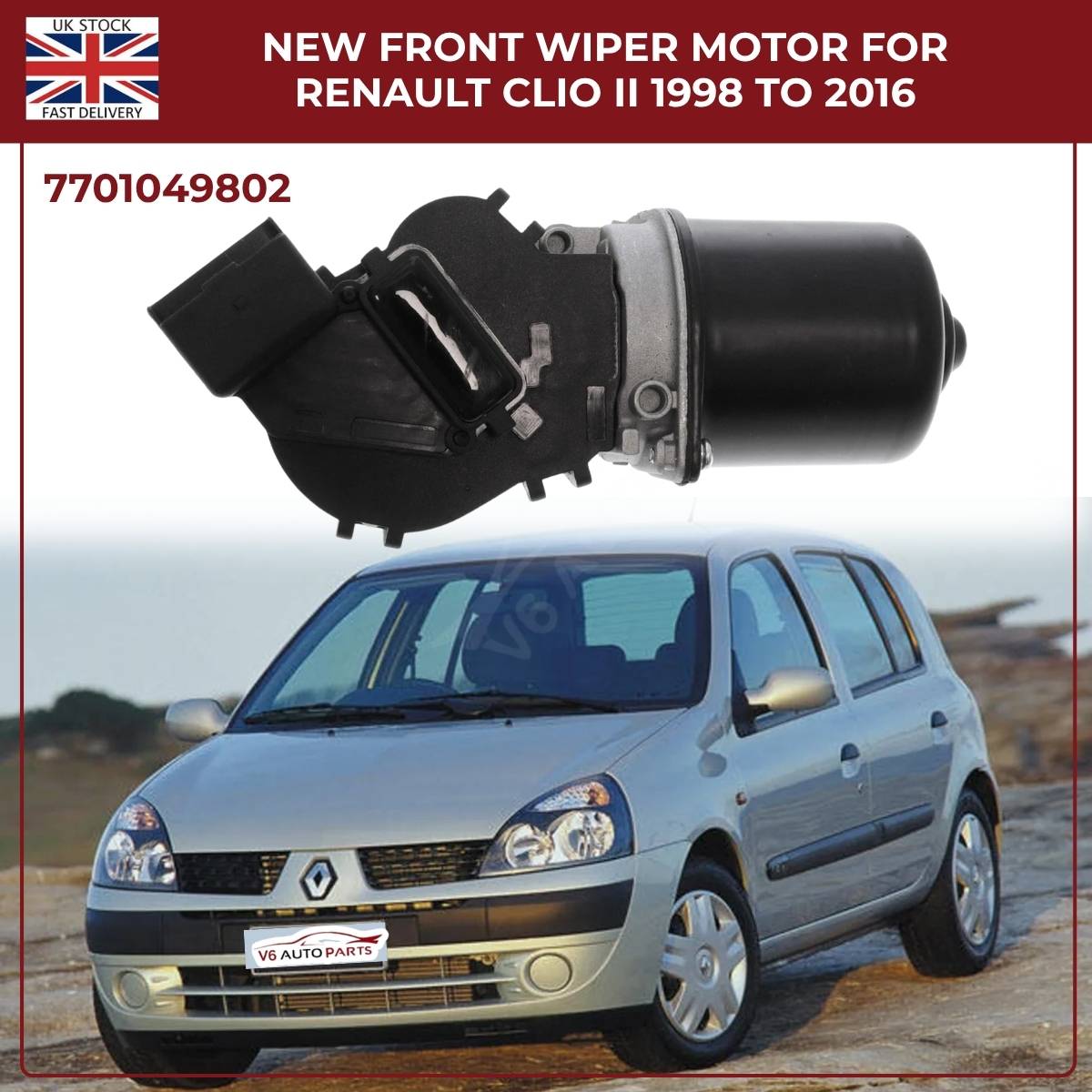 Front Windscreen Wiper For Renault Mégane II  Motor (2003–2009) – OEM Ref 7701054828