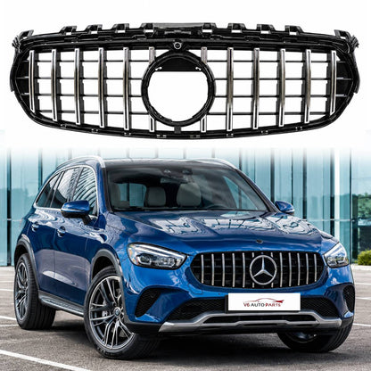 For Mercedes B-Class W247 B200 Compatible Front Bumper Chrome Grille 2018-2023 Panamericana