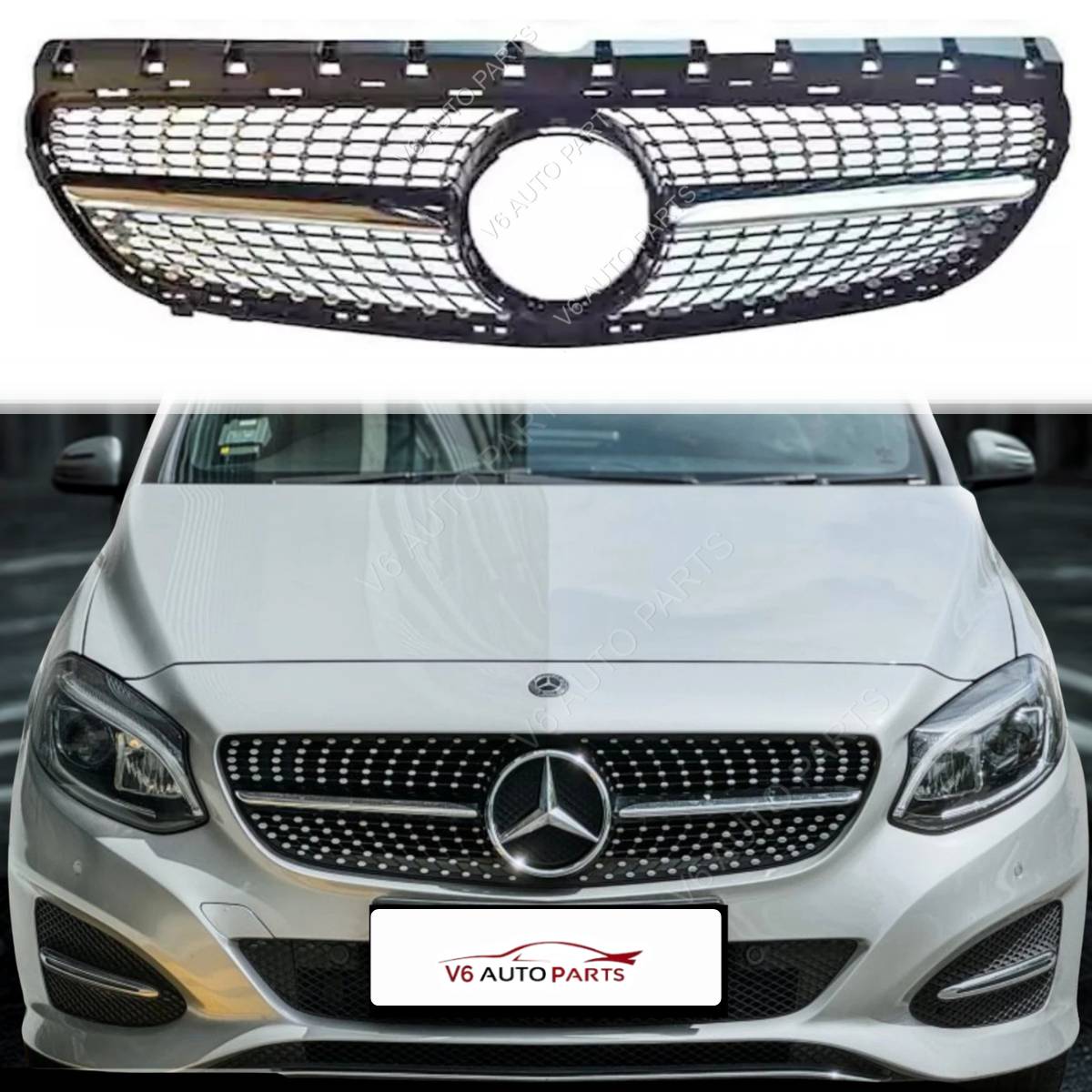 Mercedes-Benz B-Class W246 Front Bumper Sport Grille Facelift (2015–2018) – Fits B200, B160