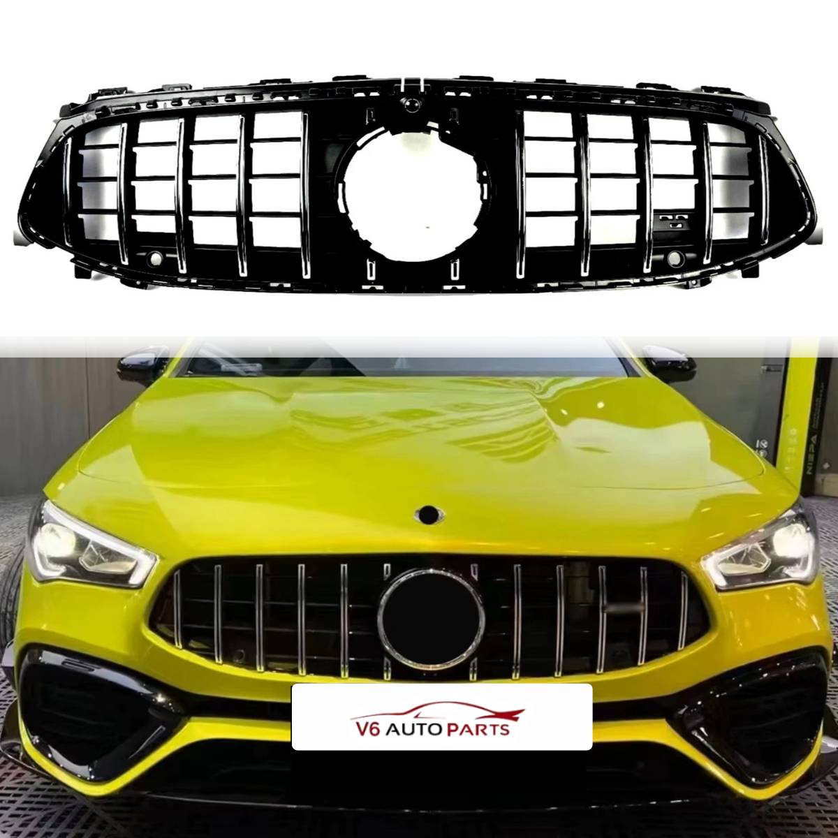 For Mercedes-Benz CLA-Class X118/W118 GT Style Panamericana Front Radiator Grille (A35 AMG, 2023–2025)