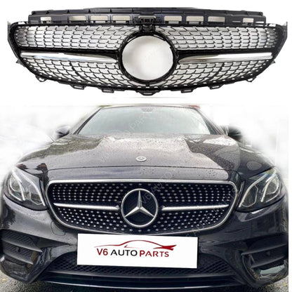 Frontstoßstangengrill für 2016–2020 Mercedes Benz E-Klasse W213 C238 E220 43 Diamond 
