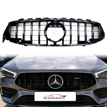 VORDERER KÜHLER GLÄNZEND SCHWARZ GT GRILL FÜR BENZ 2019 X118 W118 CLA-KLASSE CLA200 SHOOTING BRAKE FACELIFT