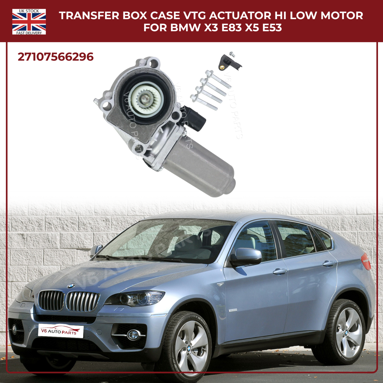 Transfer Box Actuator Motor Repair Gear Kit For BMW X3 X5 03 On X6 2008 onwards