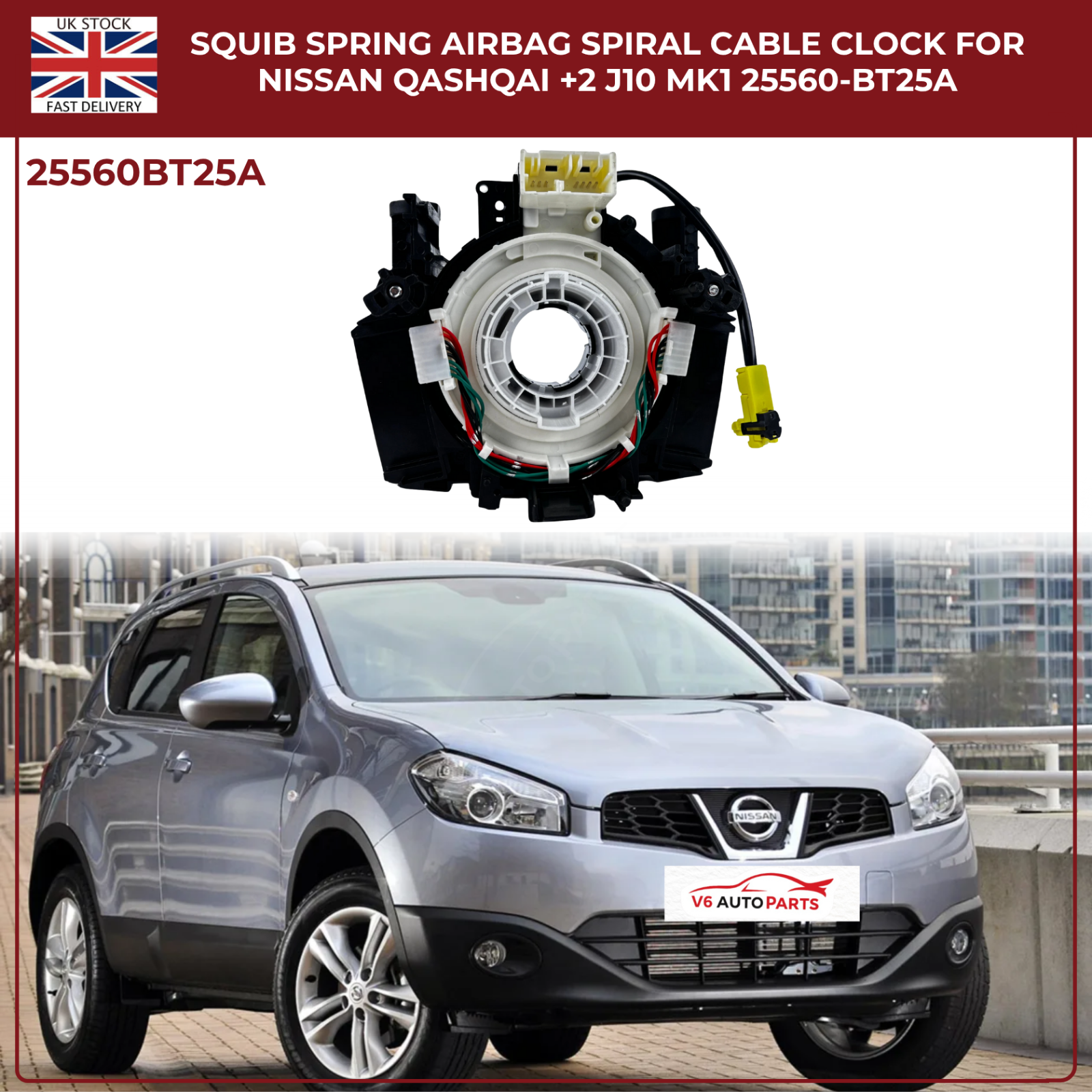 Squib Spiral Air Bag Cable Clock For Nissan Note E11 Navara NP300 Squib Spiral Air Bag Cable Clock