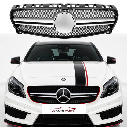 Mercedes A‑Class W176 AMG Style Front Bumper Grille (A45, A180 | Pre‑Facelift 2012–2015)