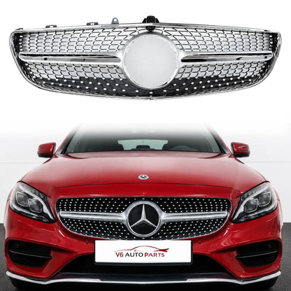 For Mercedes CLS-Class C218 Coupe Front Bumper Grille – Fits CLS320, CLS350d, CLS53 (2014–2018 Facelift)
