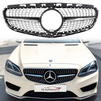 For Mercedes-Benz E-Class W212 (2013–2016) Front Bumper Grille – E350 / Sports AMG Line – E63 Style Upgrade – Saloon & Estate