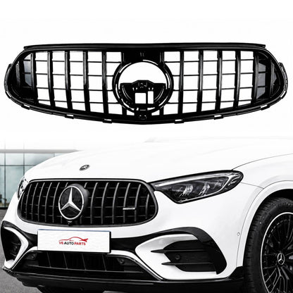 For Mercedes-Benz GLC-Class X254/C254 Front Radiator Black Sport AMG Line Grille (GLC43, 2023–2025)