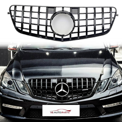 Front Radiator Grille Panamericana GT Style for Mercedes-Benz E-Class W212 (E350, E320) 2009–2013 – Pre-Facelift Saloon & Estate