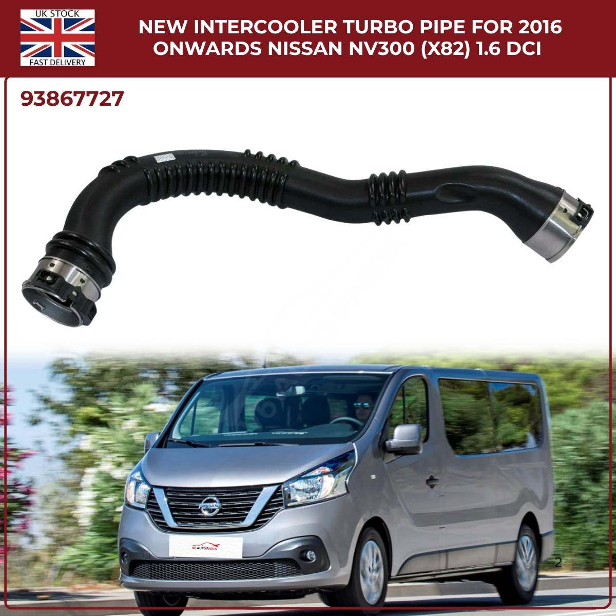 Turbo Boost Intercooler Hose Pipe – Vauxhall Vivaro B / Renault Trafic (2014–2025)