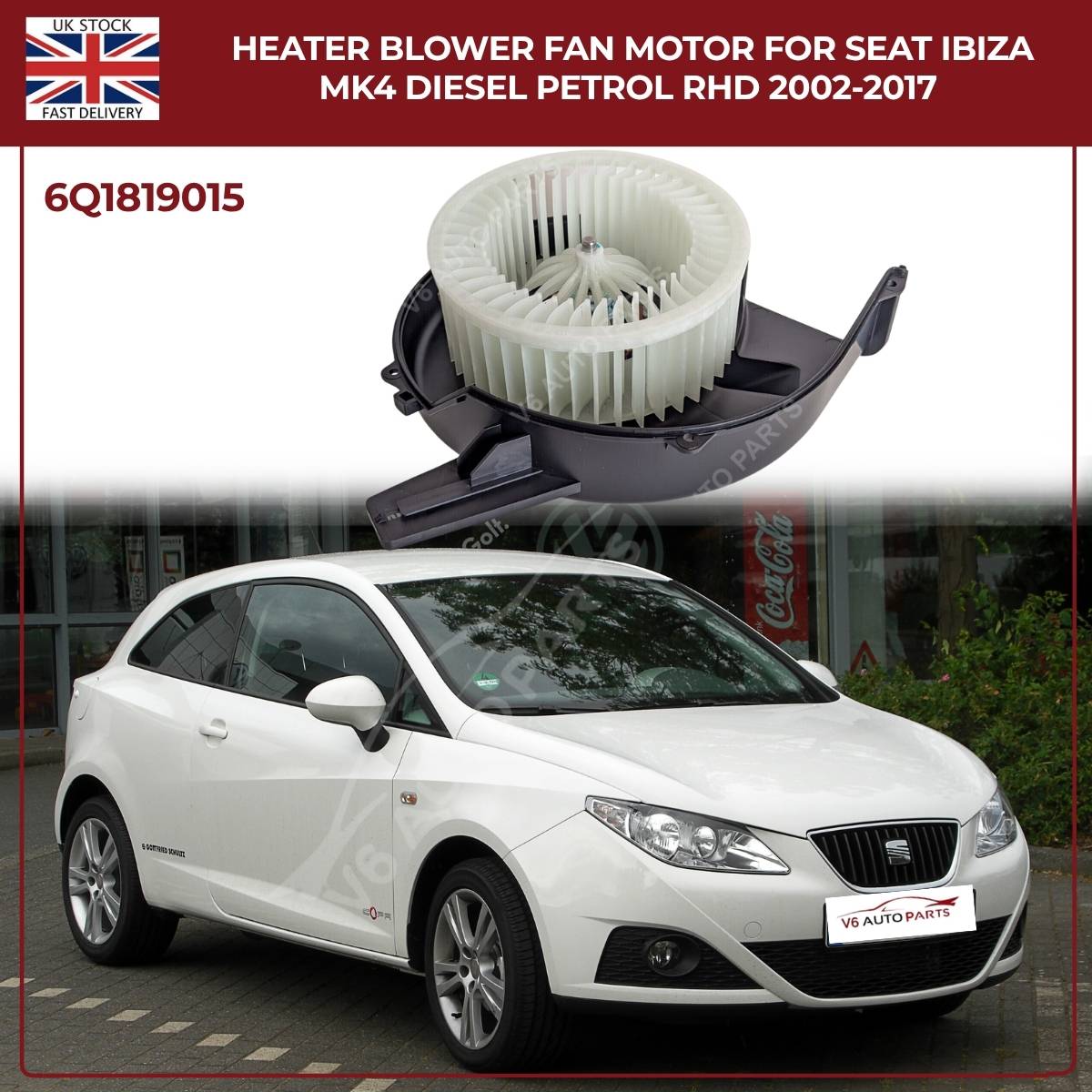 Heater Blower Motor Fan For Audi A1 8X1 (2010 - 2018) RHD Petrol /Diesel