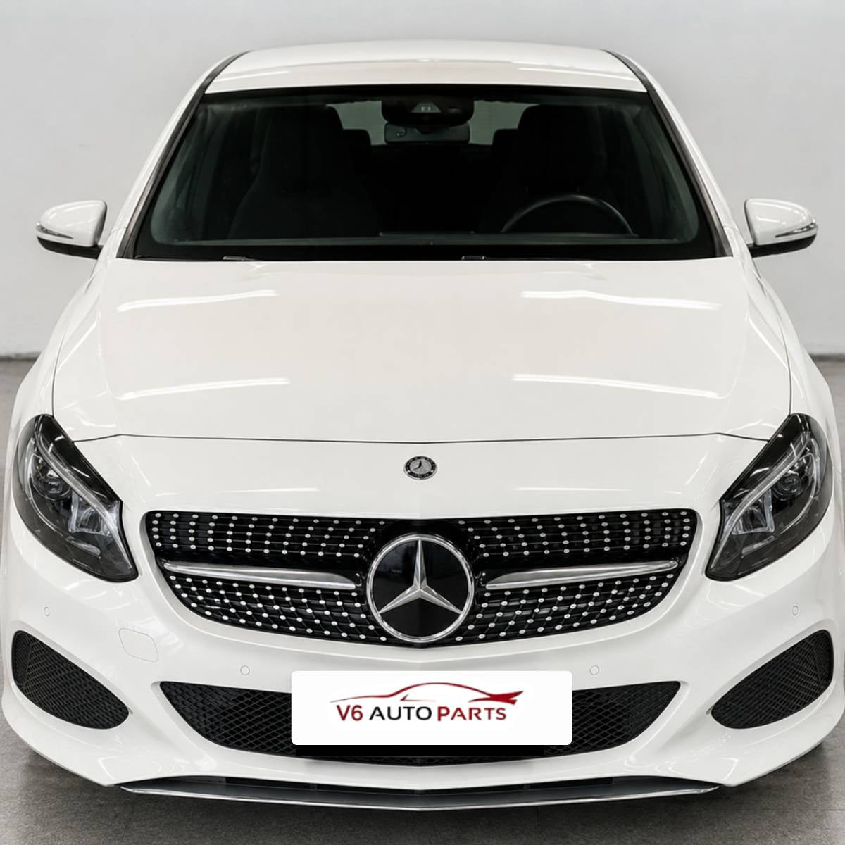For Mercedes‑Benz B‑Class W246 B250 Front Radiator Diamond AMG‑Style Black Grille (2011–2014)