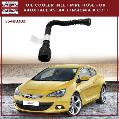 Vauxhall Opel Saab Chevrolet Black Left Oil Cooler Inlet Hose Pipe 55488382