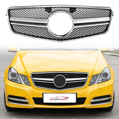 For Mercedes E‑Class W212 (2009–2013 Pre‑Facelift) E63 AMG Style Front Radiator Bumper Grille – Saloon & Estate