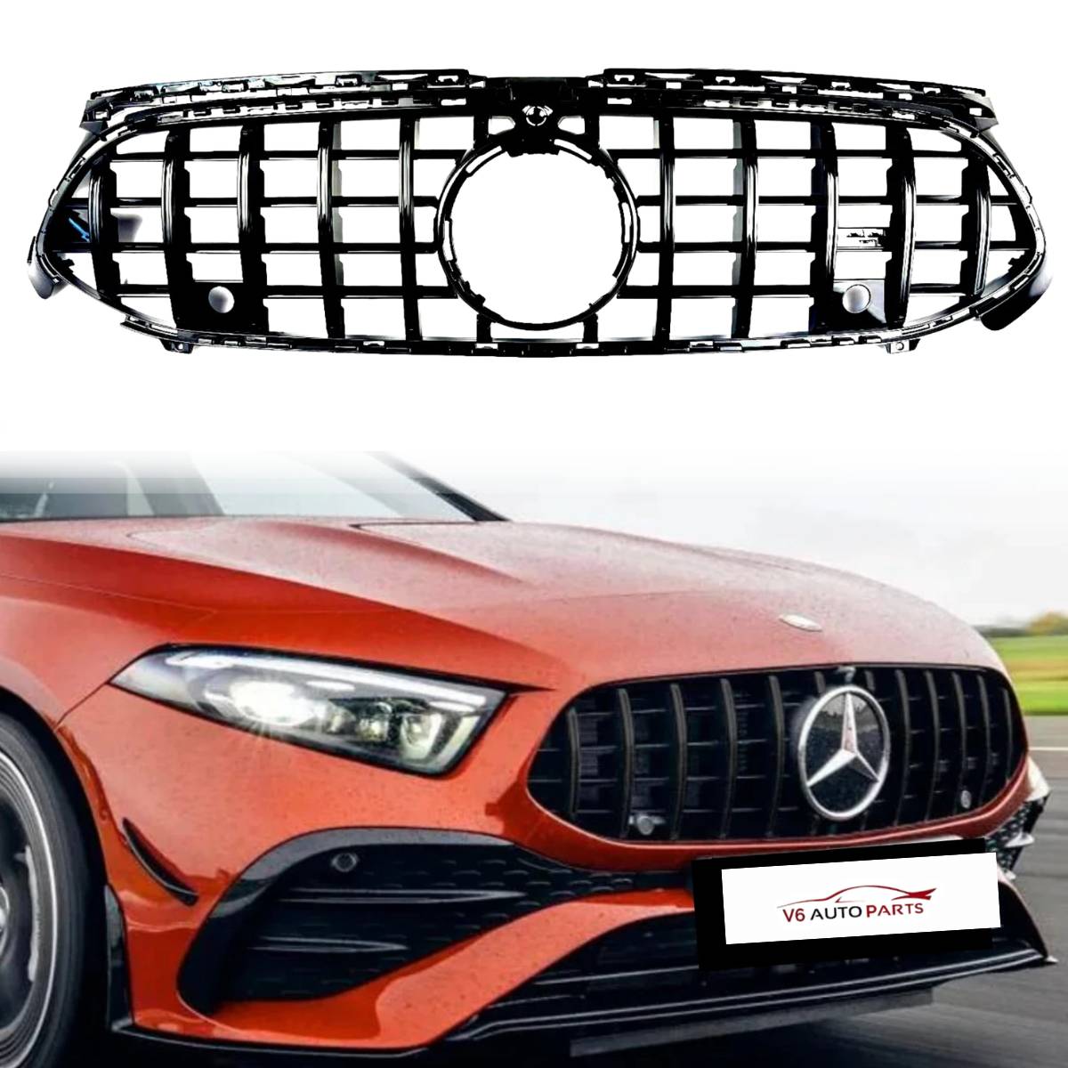 Mercedes-Benz A-Class V177 GT Front Grille – Sport Facelift 2023–2025 | Fits A35 AMG, A45 AMG, A160