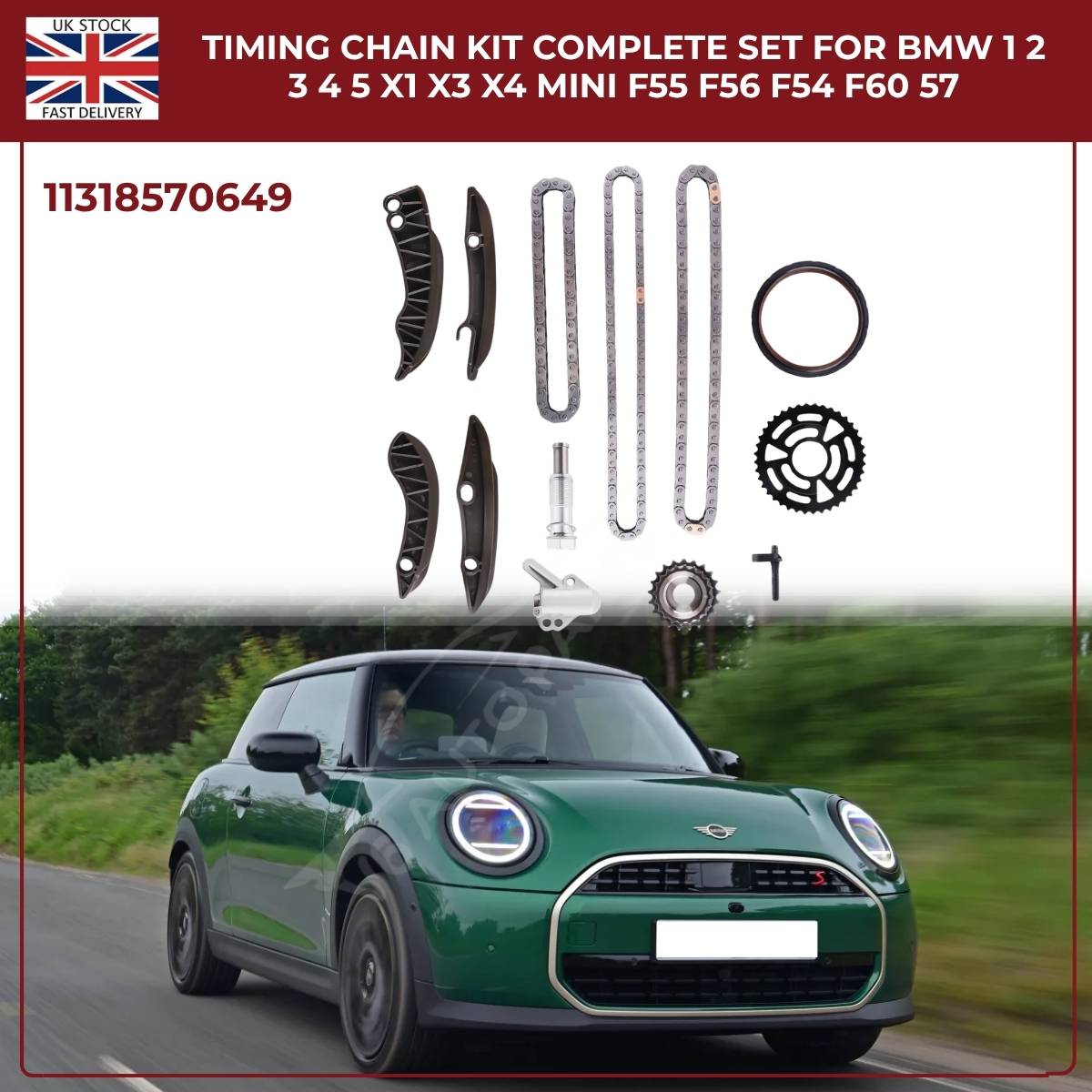 BMW F20 F21 & MINI Diesel Timing Chain Kit – OEM 11318570649 B47 B37 N47 1.5 2.0 3.0