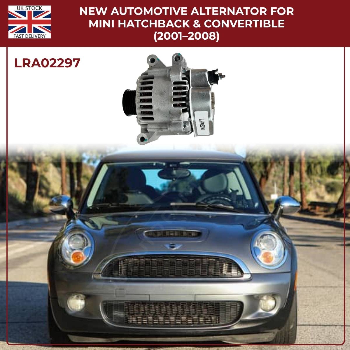 MINI Cooper Alternator LRA02297 – R50/R53 1.6L Petrol (2001–2006)