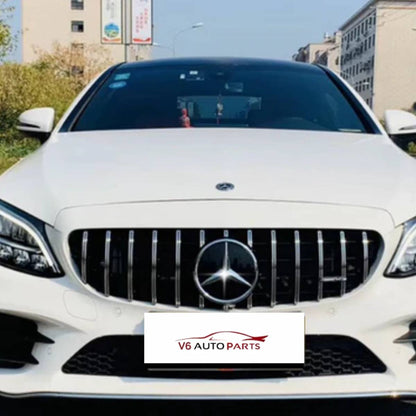 Mercedes C-Class W205 2018–2021 C43 AMG Front Grille Emblem Badge – Chrome
