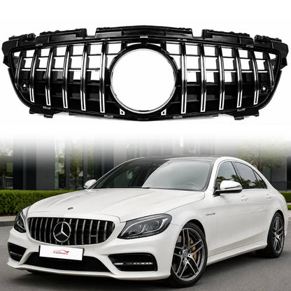 For Mercedes SLK-Class R172 GT-R Chrome Front Radiator Grille (2011–2016 SLK250, SLK55 AMG, SLK300 Pre-Facelift)