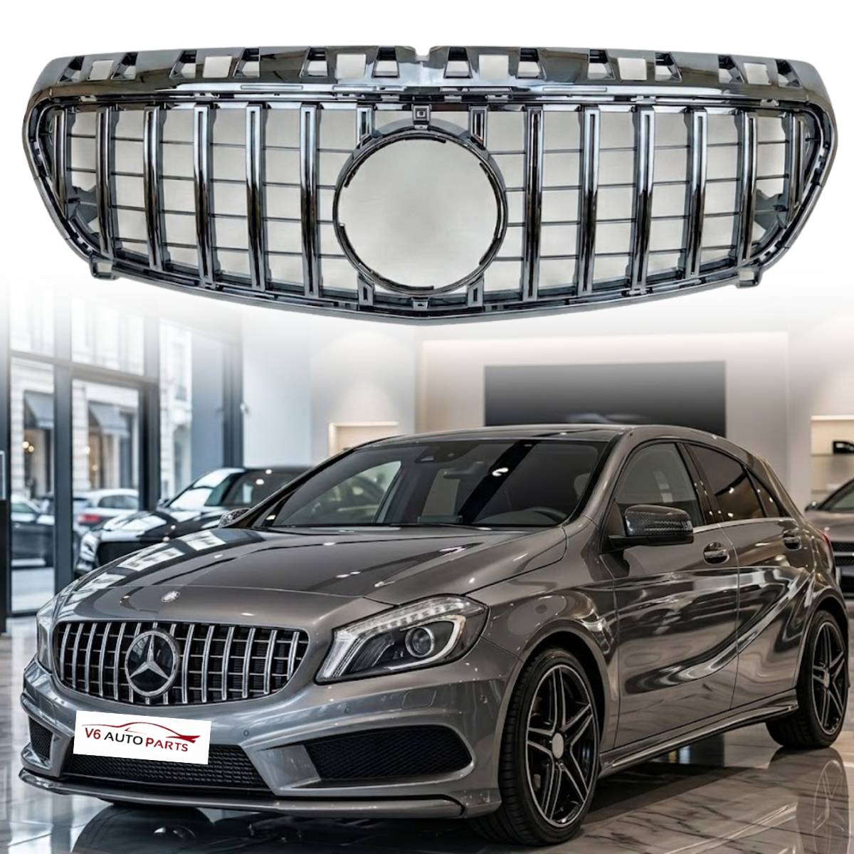Mercedes A‑Class W176 GT Panamericana Front Radiator Sports Grille – A200 / A220 (2012–2015)