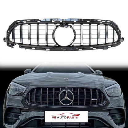 For Mercedes Benz E‑Class W213 C238 (2020–2023) Front Bumper Panamericana GT Grille – Fits E200 / E300 Facelift