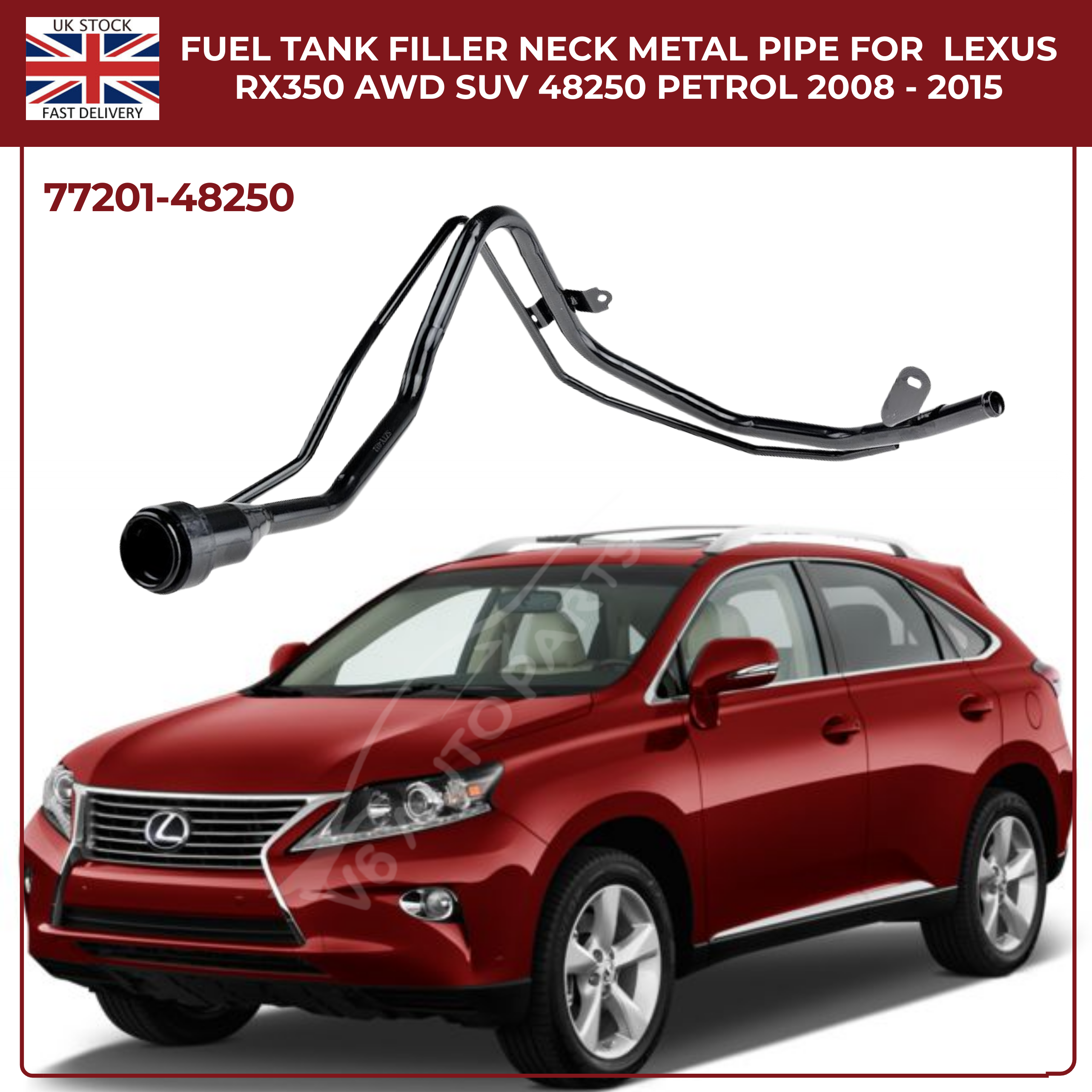 FUEL TANK FILLER NECK PIPE FOR 2008 - 2015 LEXUS RX350 AWD Free & Fast Shipping