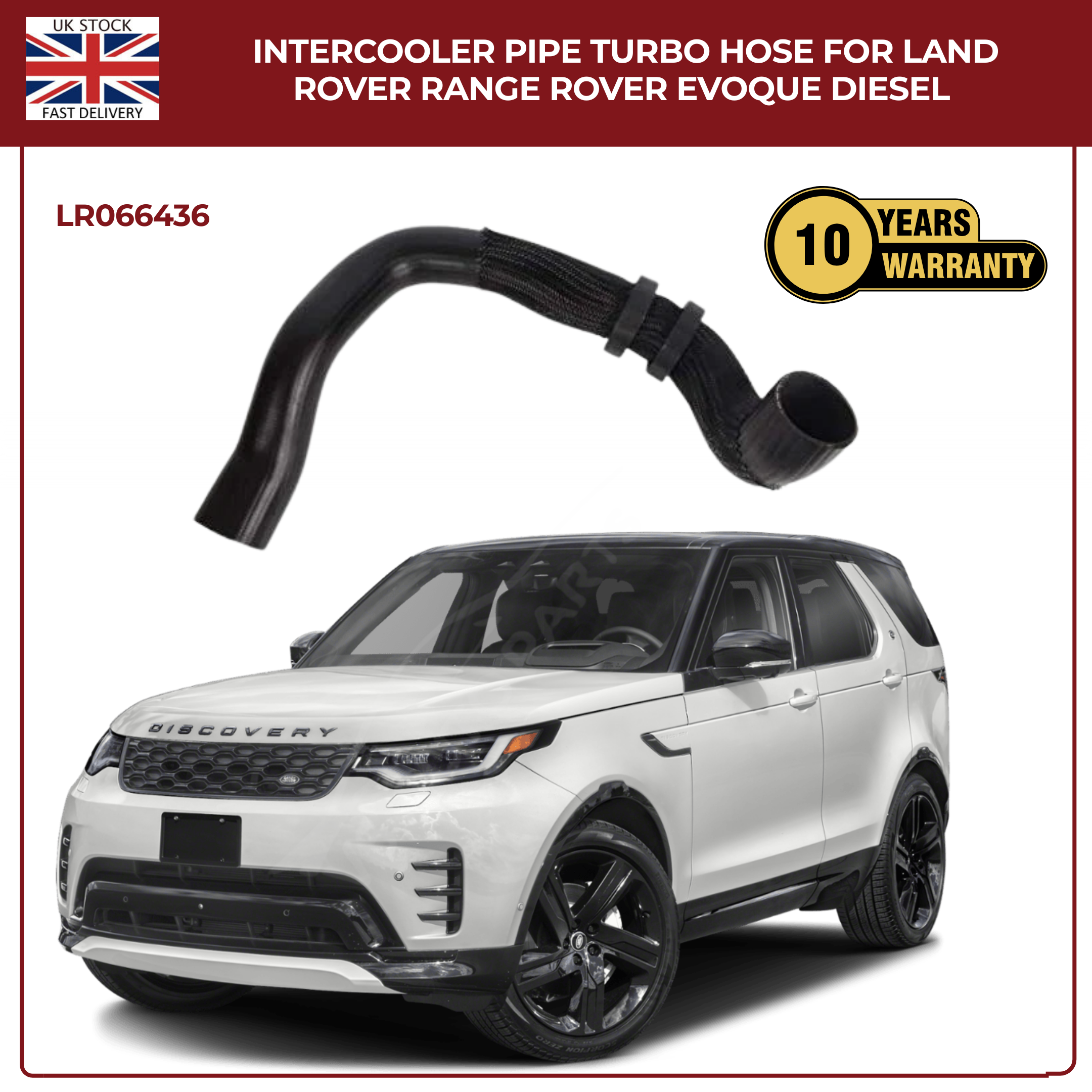 Turbo Intercooler Hose Pipe LR066436 – Fits Land Rover Range Rover Evoque & Discovery Sport 2.2 Diesel