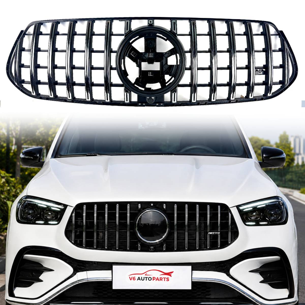 Front Bumper Chrome Panamericana GT Grille – Mercedes-Benz GLE-Class W167/C167 (2024+)