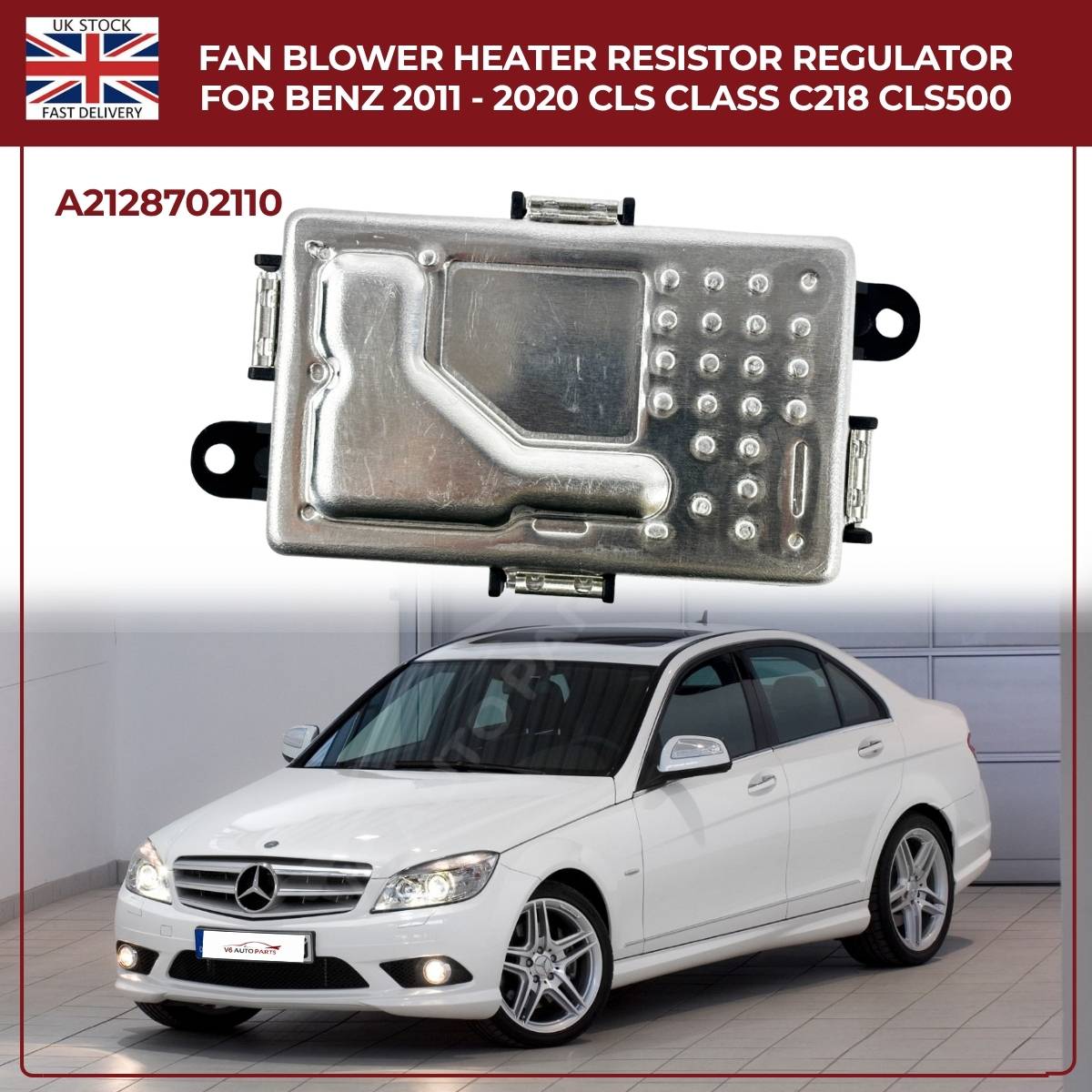 Mercedes-Benz Fan Blower Heater Regulator A2128702110 | Fits CLS-Class C218/W218 (2011–2020)