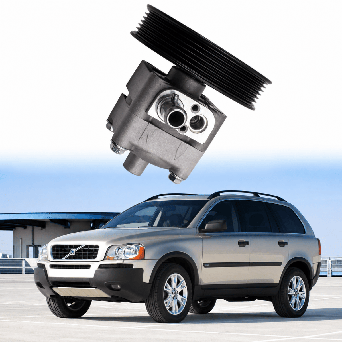 Image of power steering pump 30665100 / 31202936 for Volvo V70 2.4D and D5 diesel
