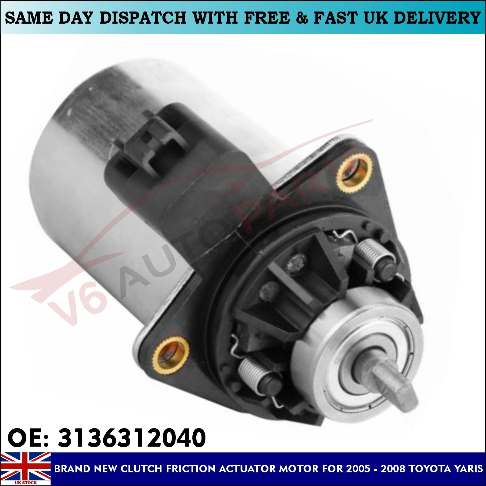 BRAND NEW CLUTCH FRICTION ACTUATOR MOTOR FOR TOYOTA AURIS COROLLA VERSO YARIS