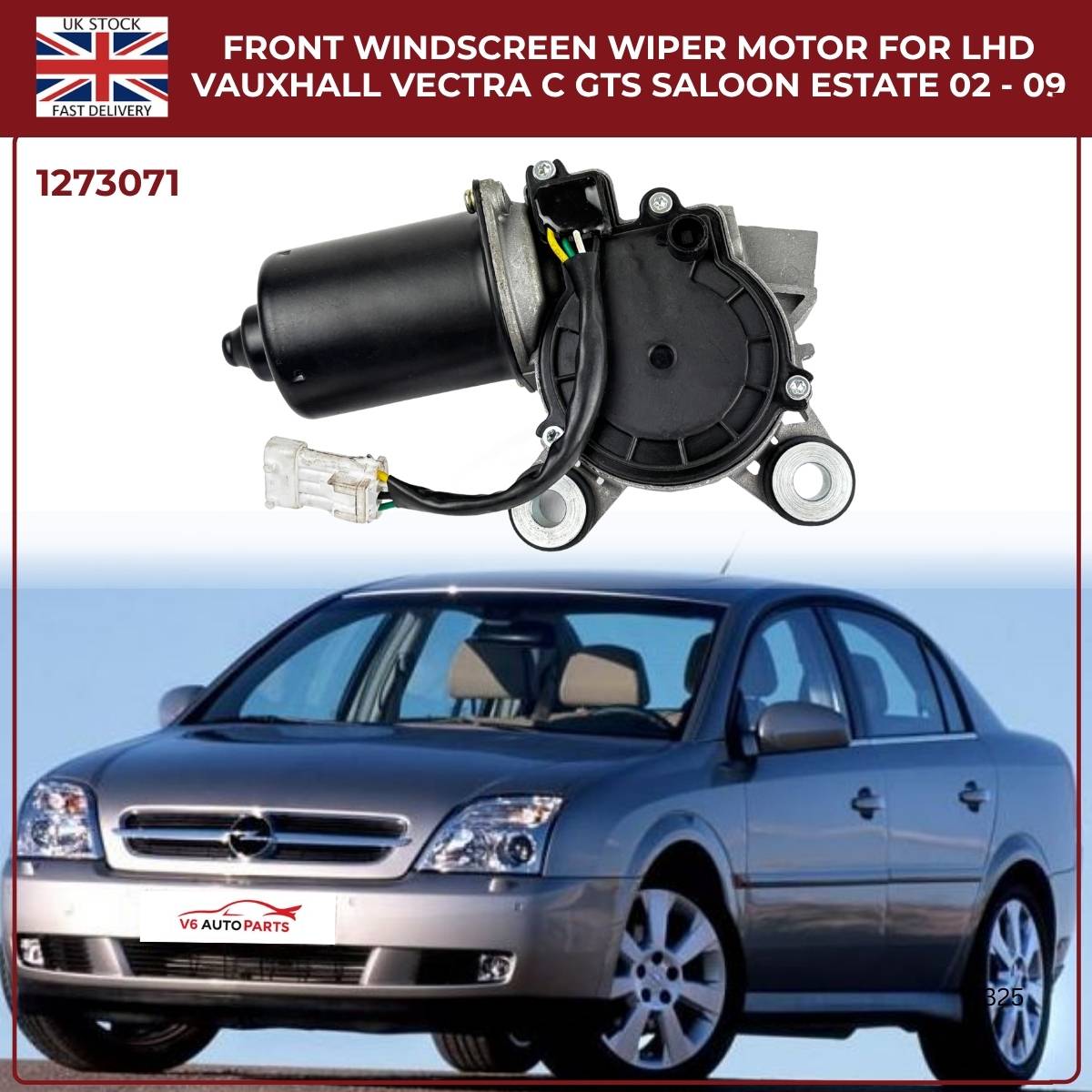 Front Windscreen Wiper Motor LHD For Opel Signum 2003‑2008 / Vauxhall Vectra C 2002‑2009 | Part 1273071