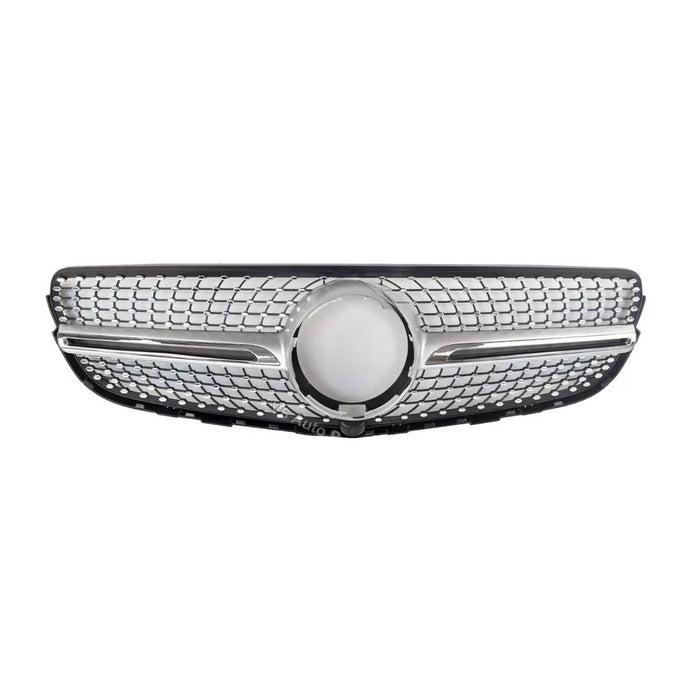 For Mercedes-Benz GLC-Class W253 (2015–2019) Diamond Chrome Front Radiator Grille – Fits GLC300 / 200d