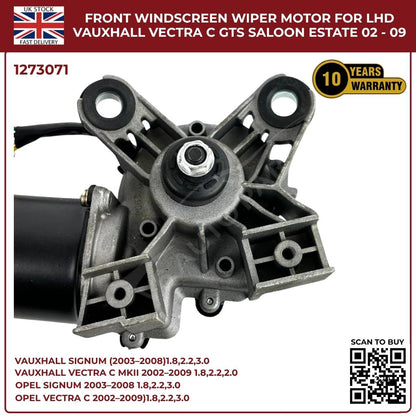 Front Windscreen Wiper Motor LHD For Opel Signum 2003‑2008 / Vauxhall Vectra C 2002‑2009 | Part 1273071