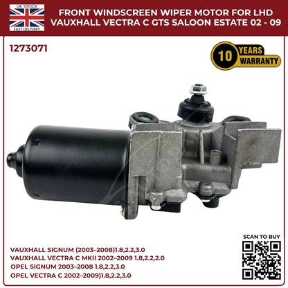 Front Windscreen Wiper Motor LHD For Opel Signum 2003‑2008 / Vauxhall Vectra C 2002‑2009 | Part 1273071