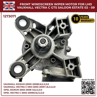 Front Windscreen Wiper Motor LHD For Opel Signum 2003‑2008 / Vauxhall Vectra C 2002‑2009 | Part 1273071