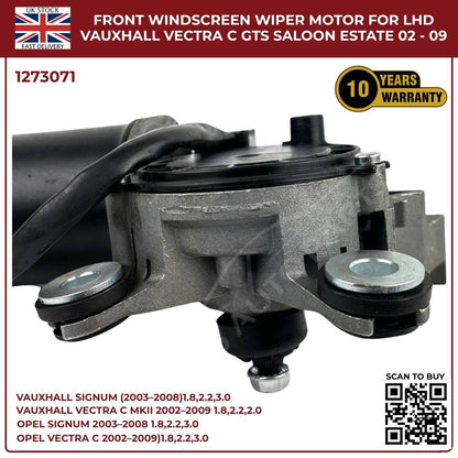 Front Windscreen Wiper Motor LHD For Opel Signum 2003‑2008 / Vauxhall Vectra C 2002‑2009 | Part 1273071