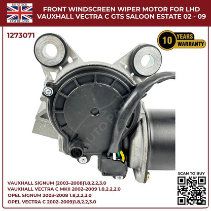 Front Windscreen Wiper Motor LHD For Opel Signum 2003‑2008 / Vauxhall Vectra C 2002‑2009 | Part 1273071