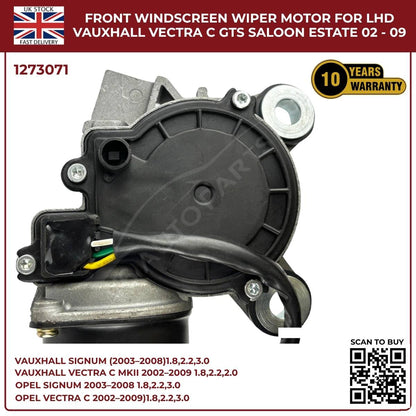 Front Windscreen Wiper Motor LHD For Opel Signum 2003‑2008 / Vauxhall Vectra C 2002‑2009 | Part 1273071