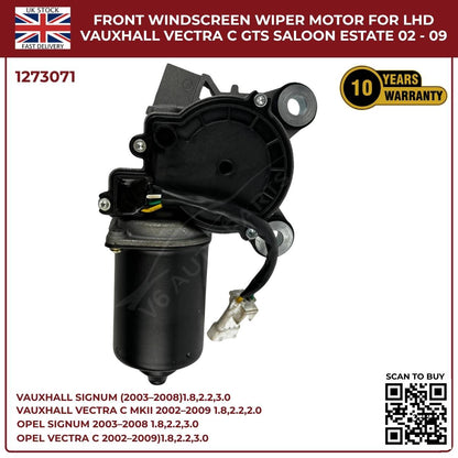Front Windscreen Wiper Motor LHD For Opel Signum 2003‑2008 / Vauxhall Vectra C 2002‑2009 | Part 1273071